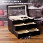 18 Grid Three-Layer Glasses Case Custom PU Leather Sunglasses Storage Display Packaging Box - Image 6