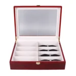 Baked Paint 8-Bit Glasses Case High-End Sunglasses Storage Display Outer Wooden Box - Image 6