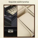 PU Leather Double Layer 20-Digit Watch Box Jewelry Gift Storage Box - Image 6