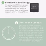 NUT F7X Smart Anti-Lost Device Bluetooth Two-Way Alarm Mobile Phone Key Wallet Anti-Lost Device - Image 8