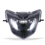 Motorcycle LDE Retro Headlights LED Far Near Beam Lights For Yamaha LC135 V2-V6