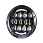 7 Inch Motorcycle Retro Modified Headlights Day Trip LED Far Near Beam Lights  For Wrangler / Harley