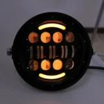 7 Inch Motorcycle Retro Modified Headlights Day Trip LED Far Near Beam Lights  For Wrangler / Harley - Image 4