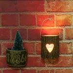 120211 Valentine Day Atmosphere Lamp Candle Holder Cafe Decoration Home Party Decoration Tea Wax Wooden Candle Cup - Image 6
