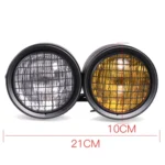 Motorcycle Retro Headlight CG125 Metal Universal Headlight Retro Dual Lamp - Image 3