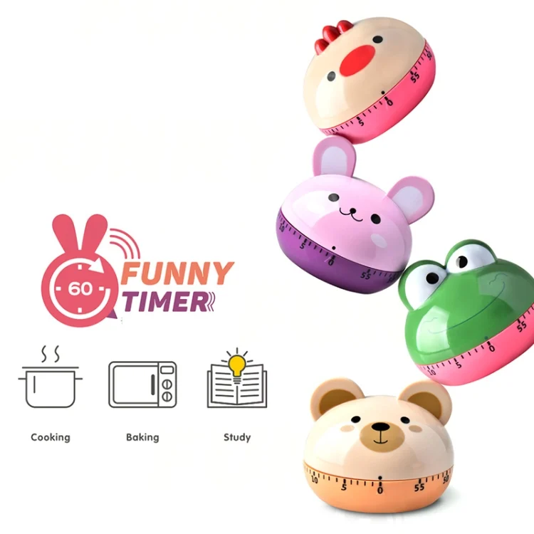 TBD0558680501C_1.webp Kitchen Mechanical Timer Cartoon 60 Minutes Timer Baking Cooking Reminder - Image 5