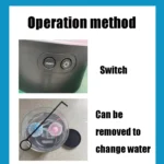 Desktop Simulation Cylindrical Jellyfish Light LED Colorful Atmosphere Night Light - Image 3