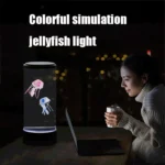 Desktop Simulation Cylindrical Jellyfish Light LED Colorful Atmosphere Night Light - Image 4