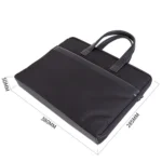 Deli 63751 Front And Rear Double Pockets Multi-Layer Briefcases Handheld Meeting Bag - Image 3