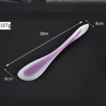 Multifunctional Double-Headed Dual-Purpose Silicone Spatula Translucent Spoon Baking Tool, Random Color Delivery - Image 3