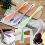 Multifunctional Double-Headed Dual-Purpose Silicone Spatula Translucent Spoon Baking Tool, Random Color Delivery - Image 6