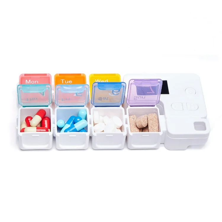 TBD0558904201_B1.webp TF-248 7-Cell Smart Timing Reminder Plastic Pill Box Pill Storage Box - Image 2