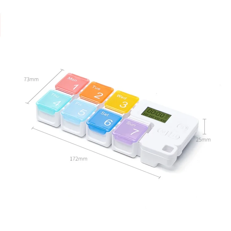 TBD0558904201_B3.webp TF-248 7-Cell Smart Timing Reminder Plastic Pill Box Pill Storage Box - Image 4