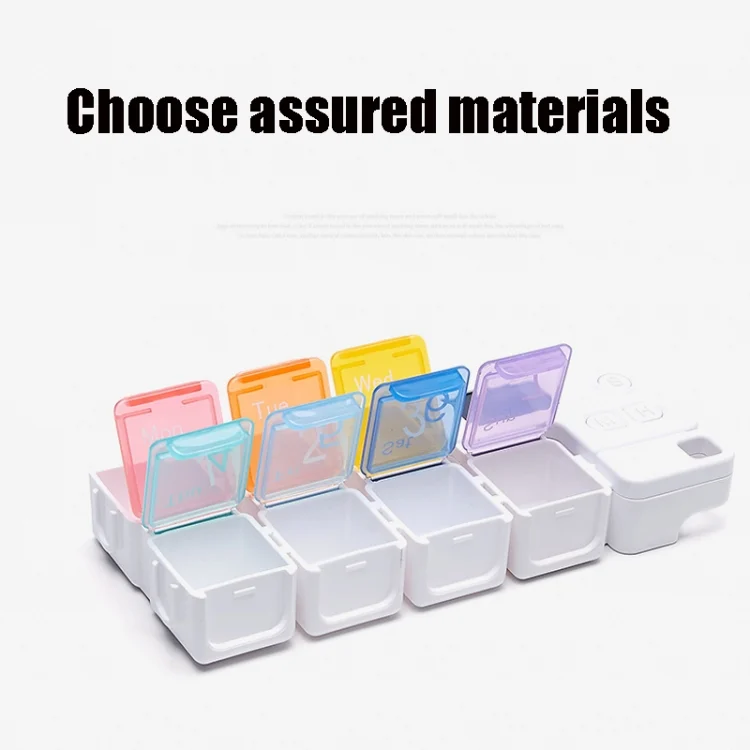 TBD0558904201_B5.webp TF-248 7-Cell Smart Timing Reminder Plastic Pill Box Pill Storage Box - Image 6