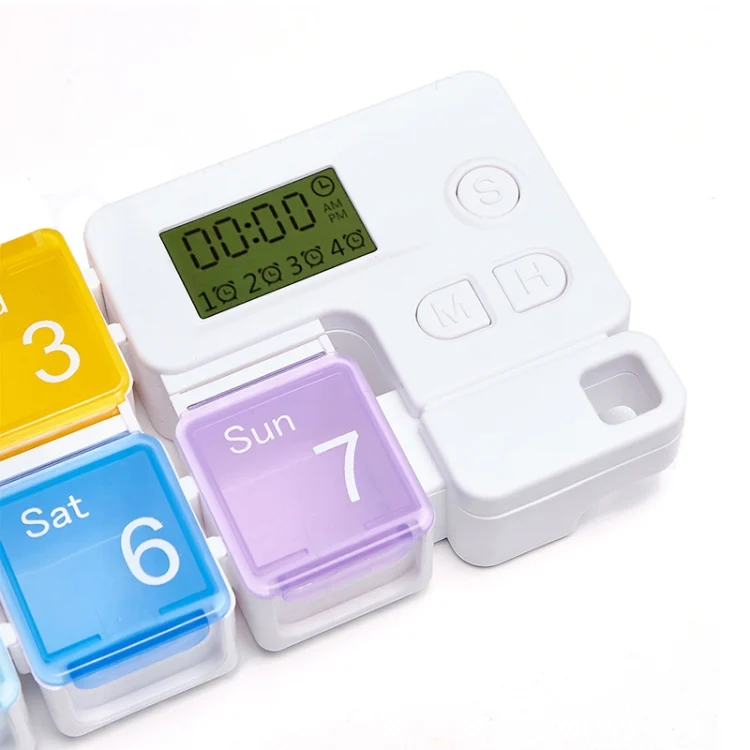 TBD0558904201_B6.webp TF-248 7-Cell Smart Timing Reminder Plastic Pill Box Pill Storage Box - Image 7