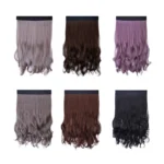 8261E Fashion Hat Wig Female Detachable Pear Flower Roll Long Hair Wig - Image 2