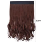 8261E Fashion Hat Wig Female Detachable Pear Flower Roll Long Hair Wig - Image 4