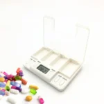 TF200 4-Cell Smart Timed Reminder Portable Plastic Pill Box Pill Storage Box