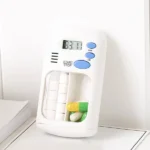 TF-264 Portable Mini Smart Timing Reminder Pill Box Plastic Pill Storage Box - Image 3