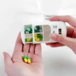 TF-264 Portable Mini Smart Timing Reminder Pill Box Plastic Pill Storage Box - Image 4