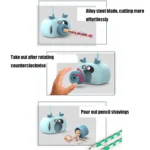YW2192 2 PCS Pencil Sharpener Mobile Phone Holder Storage Box Bedside Lamp Desk Lamp Night Light, Random Color Delivery - Image 7