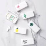 8 PCS Small Portable Moisture-proof Sealed Medicine Box 3 Compartments A Day Medicine Divided - Image 2
