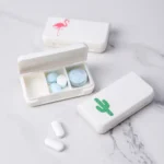 8 PCS Small Portable Moisture-proof Sealed Medicine Box 3 Compartments A Day Medicine Divided - Image 4