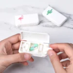 8 PCS Small Portable Moisture-proof Sealed Medicine Box 3 Compartments A Day Medicine Divided - Image 5