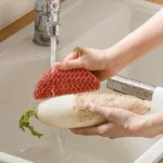 2 PCS Multifunctional Silicone Cleaning Brush Non-Oily Kitchen Cleaning Scouring Pad - Image 7