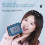 ZKLiLi Lazy Snooze Applet Alarm Clock Bedside Bluetooth Multifunctional Silent Digital Alarm Clock - Image 7