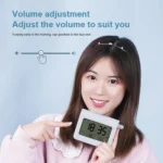 ZKLiLi Lazy Snooze Applet Alarm Clock Bedside Bluetooth Multifunctional Silent Digital Alarm Clock - Image 9