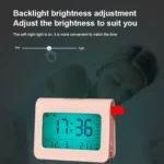 ZKLiLi Lazy Snooze Applet Alarm Clock Bedside Bluetooth Multifunctional Silent Digital Alarm Clock - Image 10