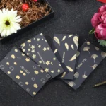 12 PCS Black Bronzing Greeting Card Holiday High-End Golden Blessing Greeting Card With Envelope - Image 6