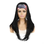 Colored Small Dirty Braid Wig Headgear Hair Band Style Small Braid Wig Headgear