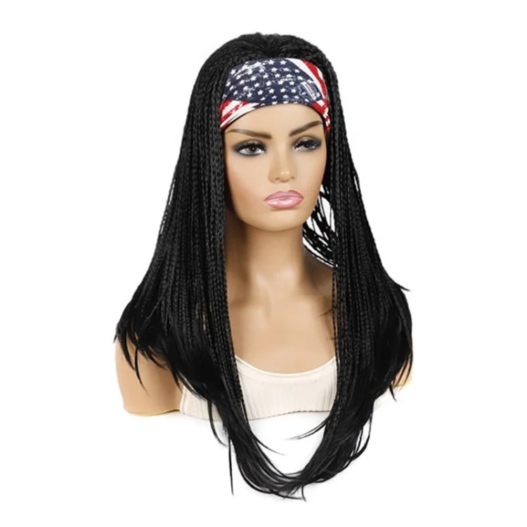 TBD0559512501A_1.webp Colored Small Dirty Braid Wig Headgear Hair Band Style Small Braid Wig Headgear - Image 6
