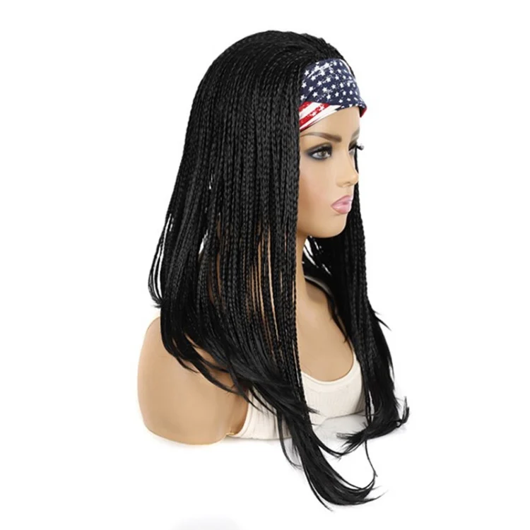 TBD0559512501A_3.webp Colored Small Dirty Braid Wig Headgear Hair Band Style Small Braid Wig Headgear - Image 8