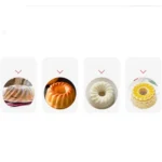 Creative DIY Silicone Cake Cup Muffin Cup Baking Mold,Style: Bear  (Macron Pink) - Image 3