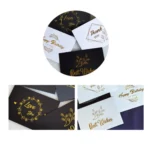 150 PCS Wedding Blessing Card Thank You Message Gift Decoration Card Bronzing Flower Greeting Card - Image 2