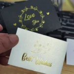 150 PCS Wedding Blessing Card Thank You Message Gift Decoration Card Bronzing Flower Greeting Card - Image 3
