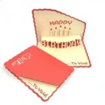3D Paper Carving Hollow Greeting Card Birthday Wishes Thank You Card
