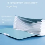 Deli 72410 A4 Layered File Information Bag Office Student File Storage Bag - Image 3
