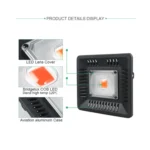 Ultra-Thin LED Plant Light, Full Spectrum COB Growth Light, Vegetable, Fruit & Flower Greenhouse Fill Light Without Plug - Image 3