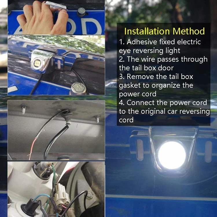 TBD0559732701_B5.webp Car LED Electric Eye Reversing Light External Bulb Modified License Plate Auxiliary Light - Image 6