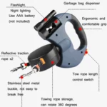 Medium & Large Dog Tractor With LED Light For Night Travel Lighting Traction Rope - Image 3