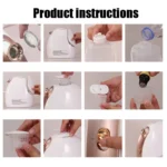 Hot and Cold Spray Fruit and Vegetable Steaming Face Device Nano Spray Water Replenishing Instrument Beauty Instrument, CN Plug - Image 9