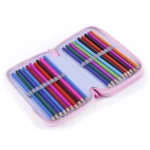Square Two-Layer Sketch Colorful Lead 35-Hole Stationery Bag - Image 5
