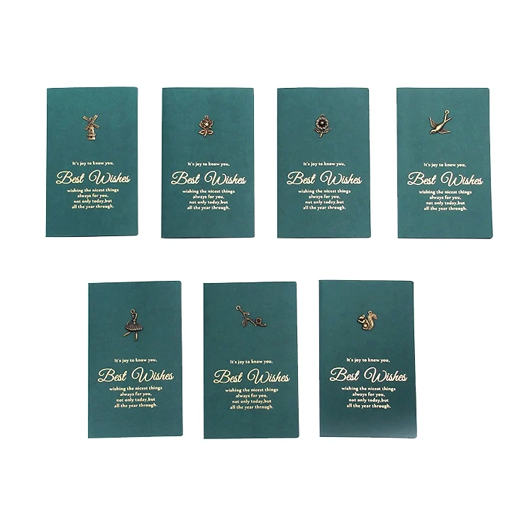 TBD0560160001_B1.webp Retro Metal Folding Hot Stamping Thank You Card Handmade Birthday Card Valentine Day Card - Image 2