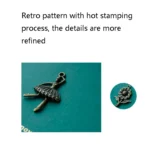 Retro Metal Folding Hot Stamping Thank You Card Handmade Birthday Card Valentine Day Card - Image 3