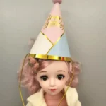 10 PCS Children Adult Birthday Party Hat Fur Ball Birthday Paper Hat - Image 6