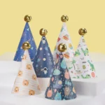 20 PCS Cute Children Bronzing Birthday Hats Cake Baking Decoration Party Hats - Image 2